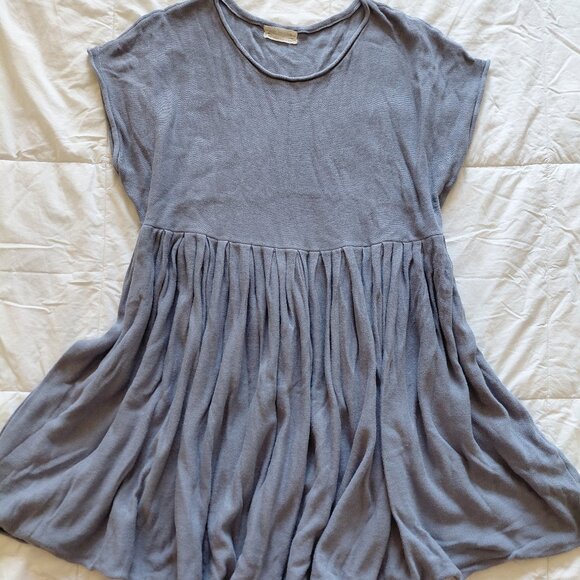 Urban Outfitters Blue Babydoll Mini Dress - Picture 1 of 2